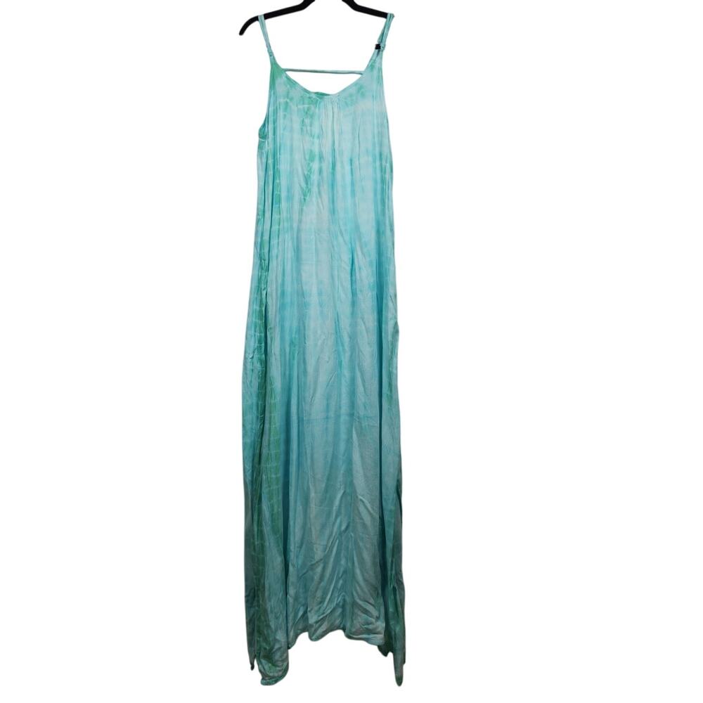NWT Ace Fashion Maxi Tie Dye Dress Boho Hippie Rave Low Back Large